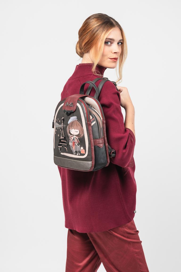 Anekke Damenrucksack mit Paris Motiv Medium Mademoiselle