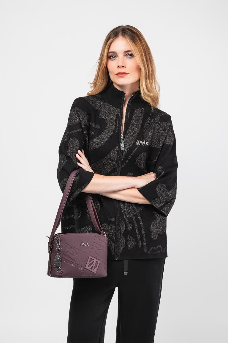 Anekke Damentasche bordeaux Nieten Real Evolution