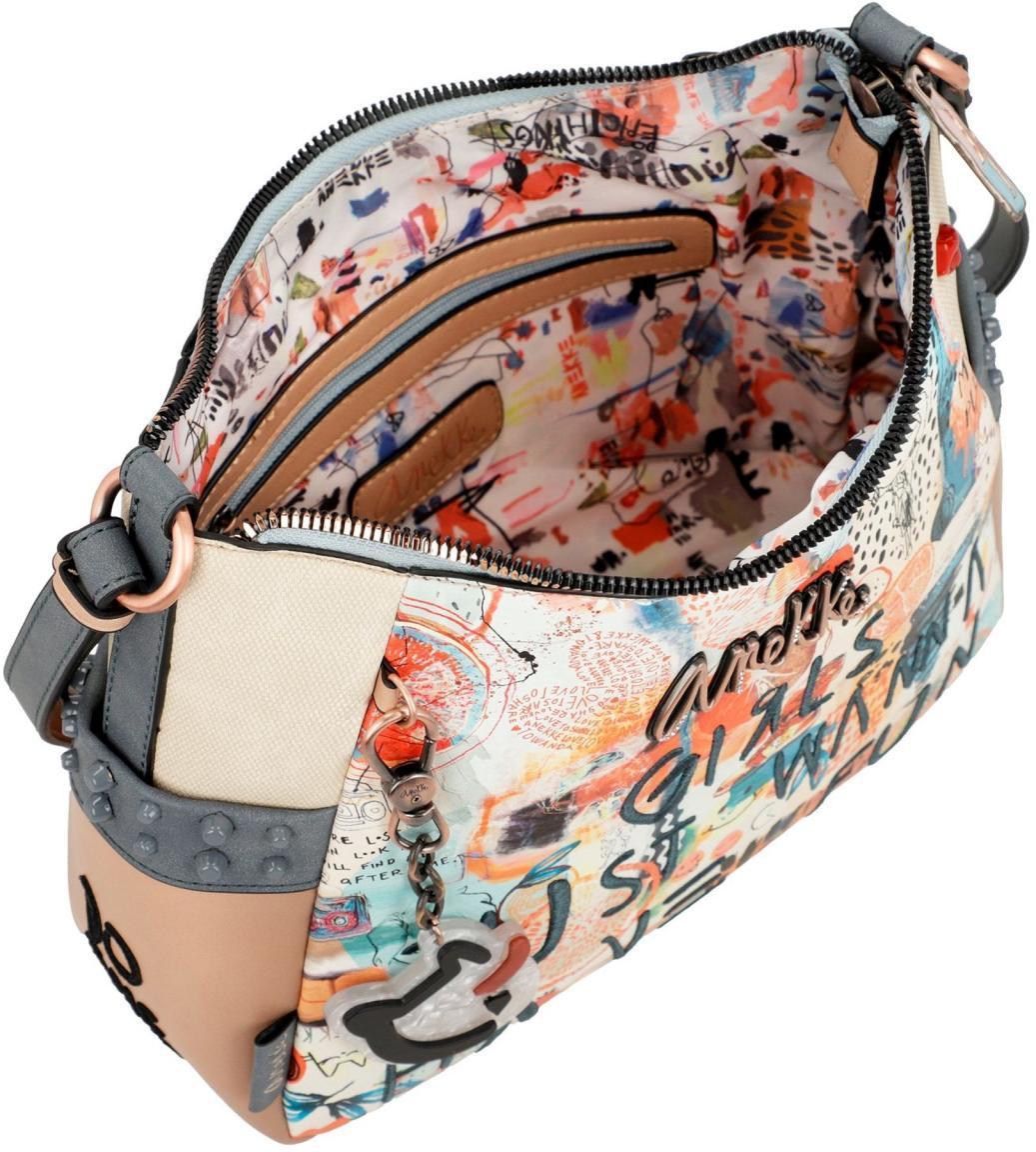 Anekke Fancy Printdesign Stickapplikation Fun and Music Crossbody Bag