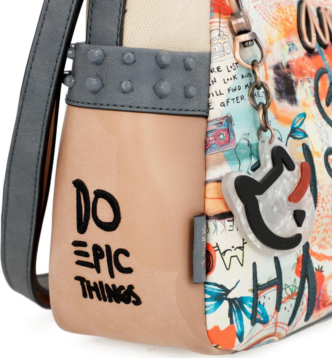 Anekke Fancy Printdesign Stickapplikation Fun and Music Crossbody Bag