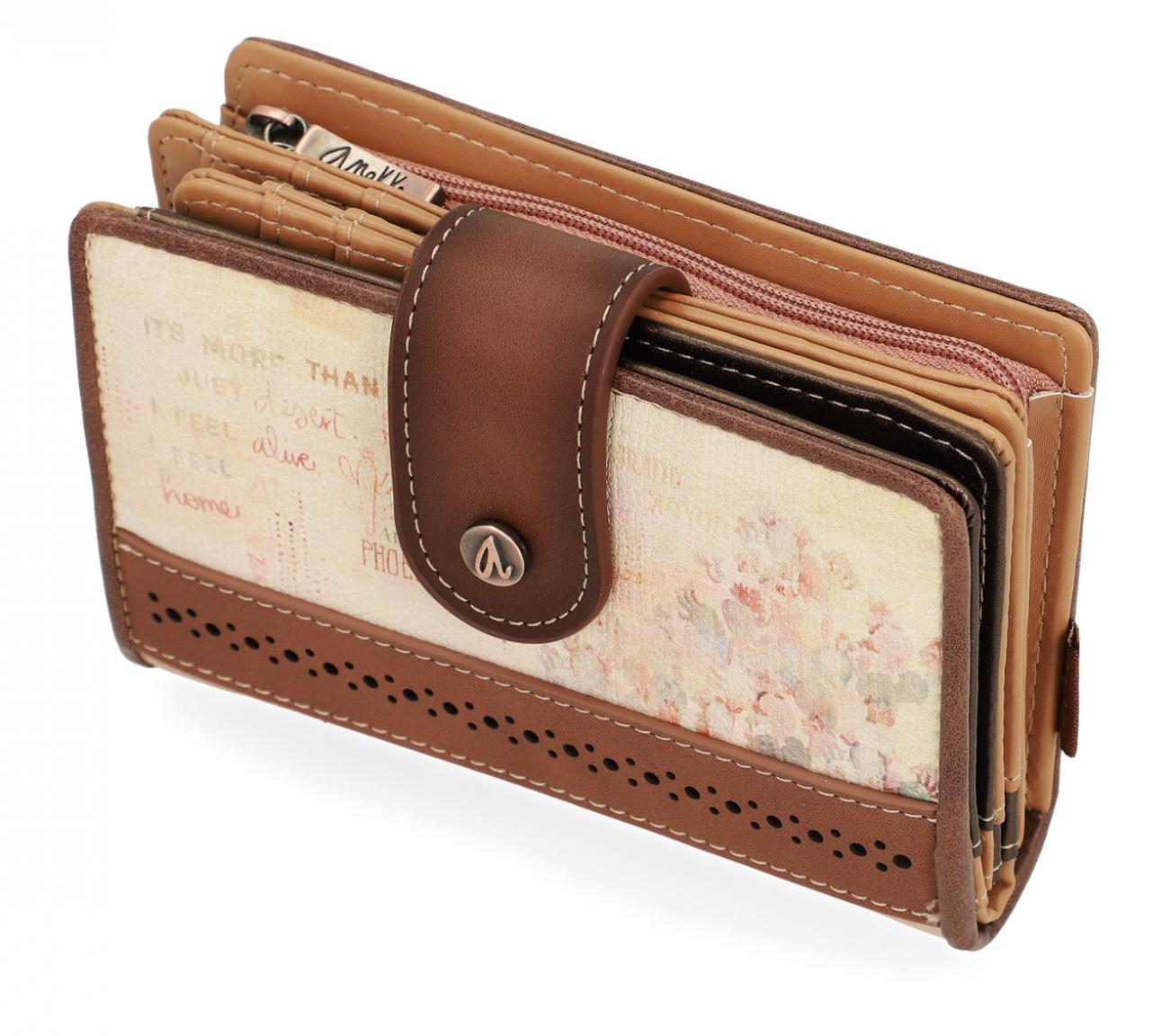 Anekke Geldtasche Arizona Cowgirl braun klappbar Country Roads