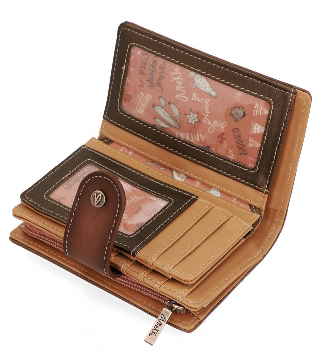 Anekke Geldtasche Arizona Cowgirl braun klappbar Country Roads