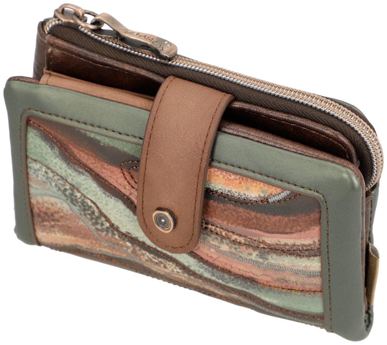 Anekke Geldtasche Core Linien grün RFID Schutz Outer