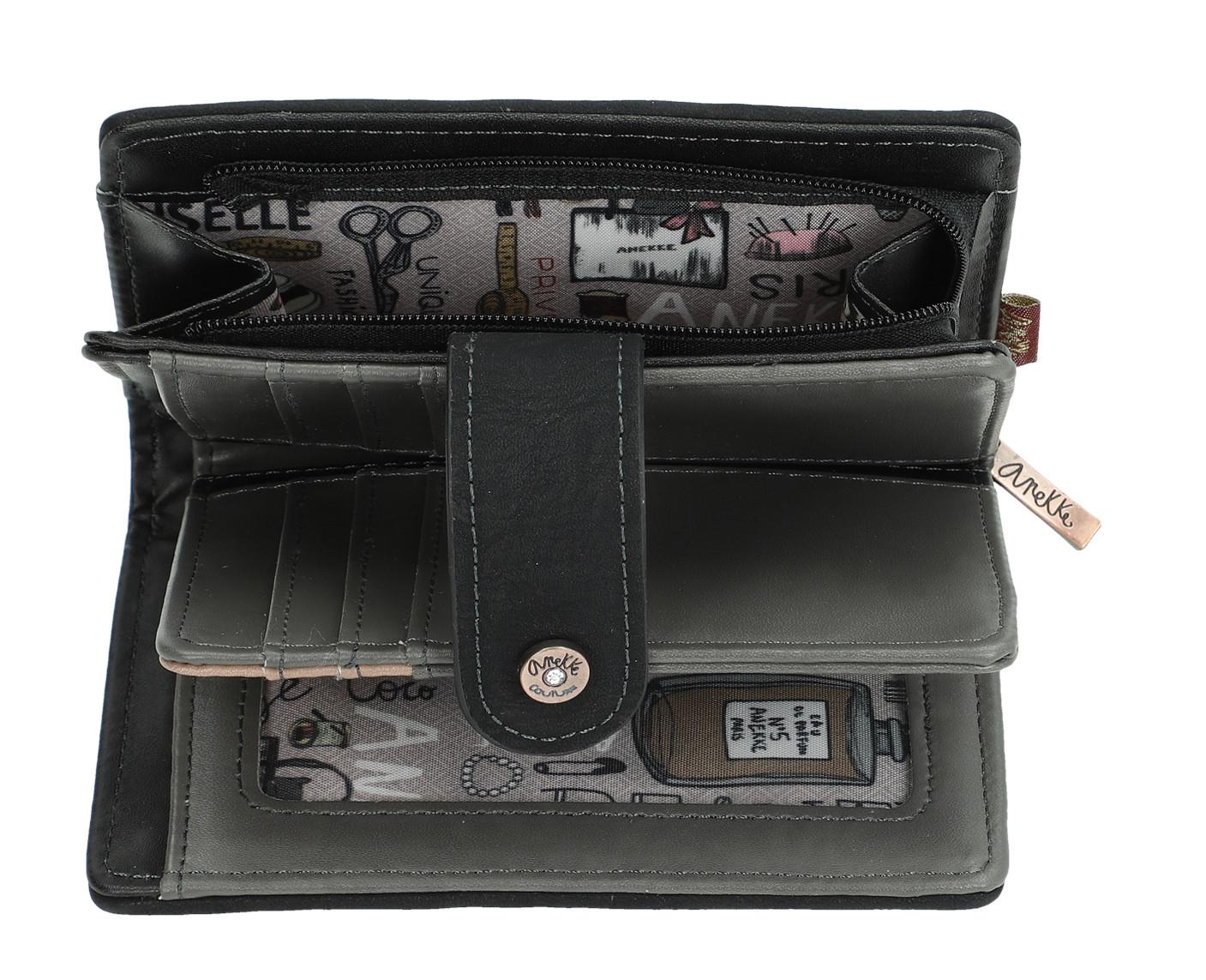 Anekke Geldtasche Couture beige Mädchen Eiffelturm Stickerei
