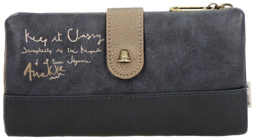 Anekke Geldtasche beige blau Mademoiselle Studio Modeatelier