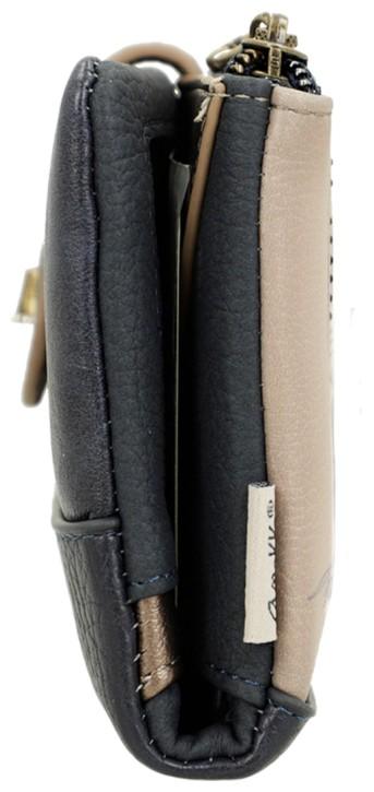 Anekke Geldtasche beige blau Mademoiselle Studio Modeatelier