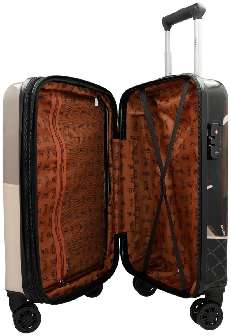 Anekke Handgepäckskoffer Hartgepäck 4-Rad Trolley S 55cm