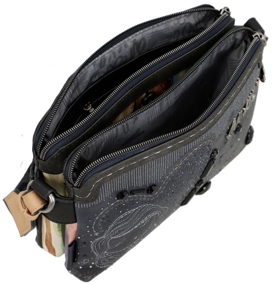 Anekke Handtasche Hollywood Navy Glitzersteine dunkelblau