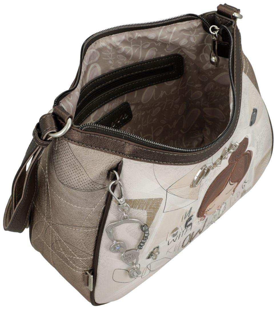 Anekke Handtasche Sophia abstrakt Metallic hell Print