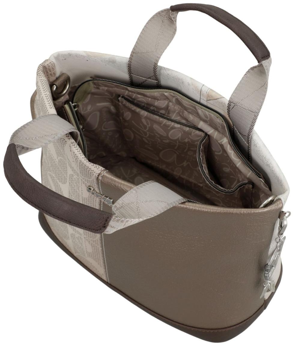 Anekke Henkeltasche Medium Sophia Beige Metallic