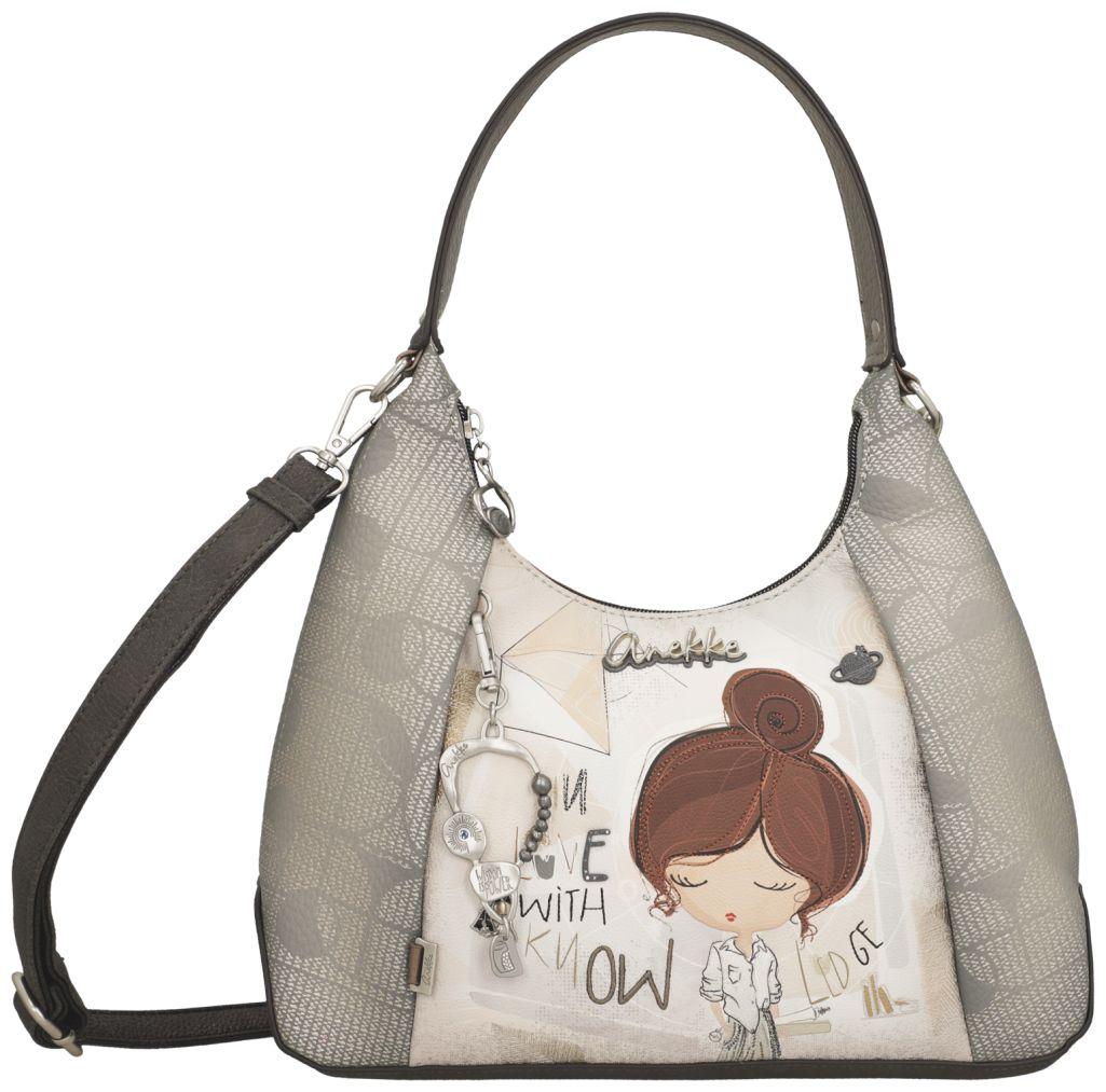 Anekke Hobo Tasche Sophia Grau Schimmer