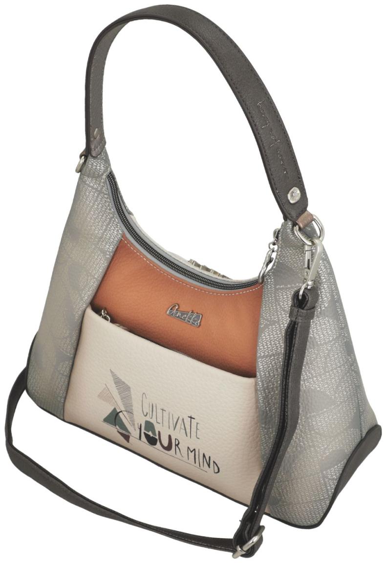 Anekke Hobo Tasche Sophia Grau Schimmer