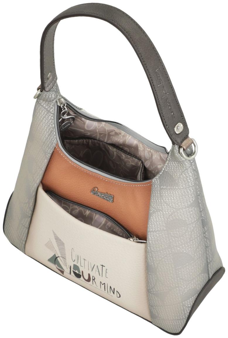 Anekke Hobo Tasche Sophia Grau Schimmer