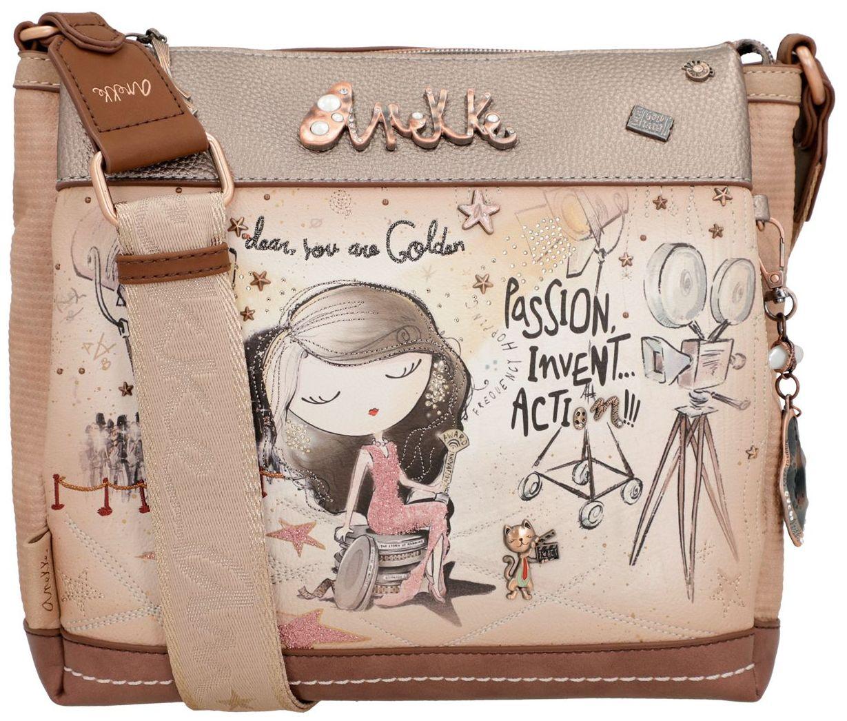 Anekke Hollywood Crossovertasche Glamour Metallic