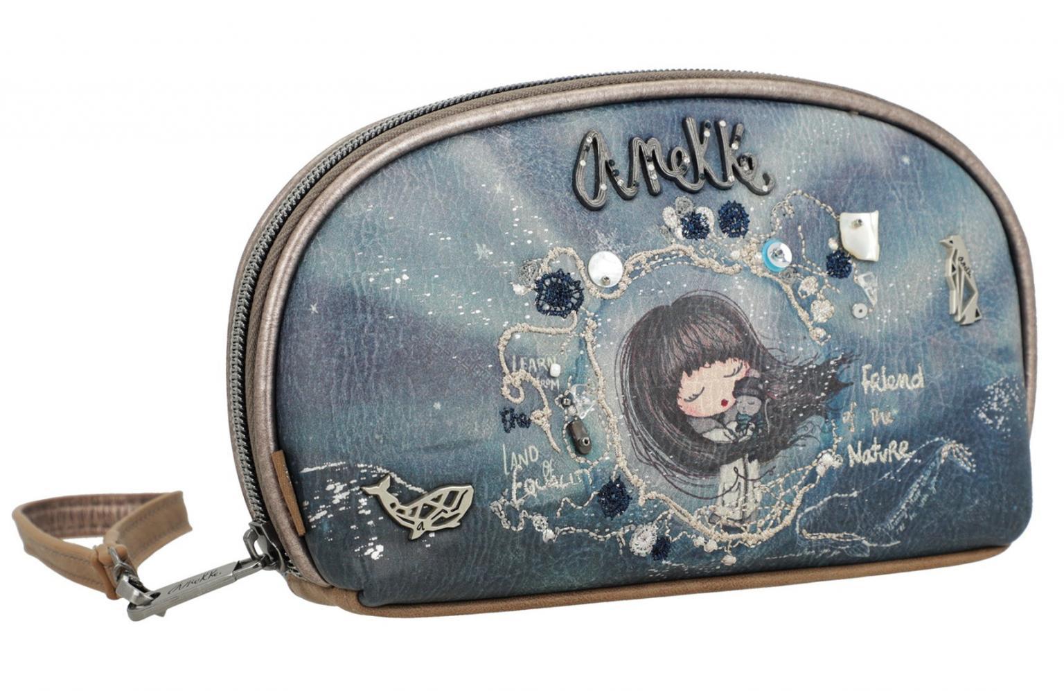 Anekke Iceland blau Taschenorganizer bestickt Clutch