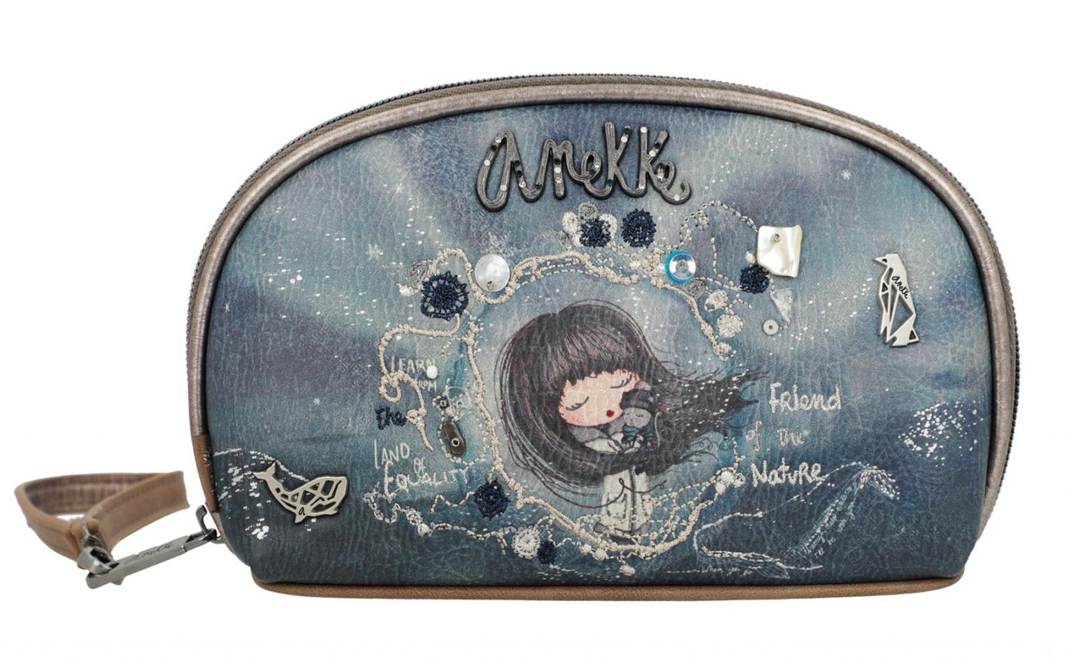 Anekke Iceland blau Taschenorganizer bestickt Clutch