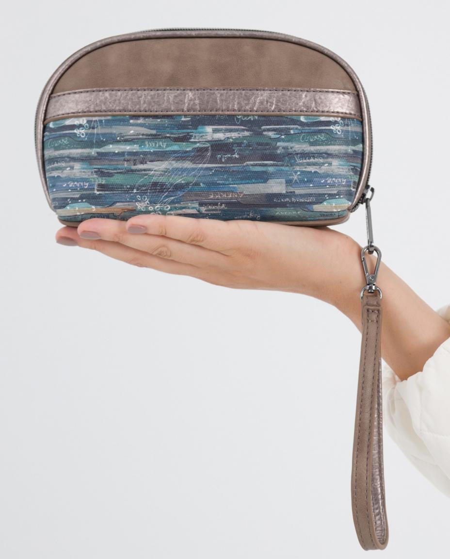 Anekke Iceland blau Taschenorganizer bestickt Clutch