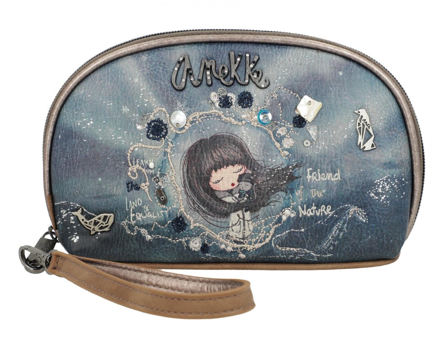 Anekke Iceland blau Taschenorganizer bestickt Clutch