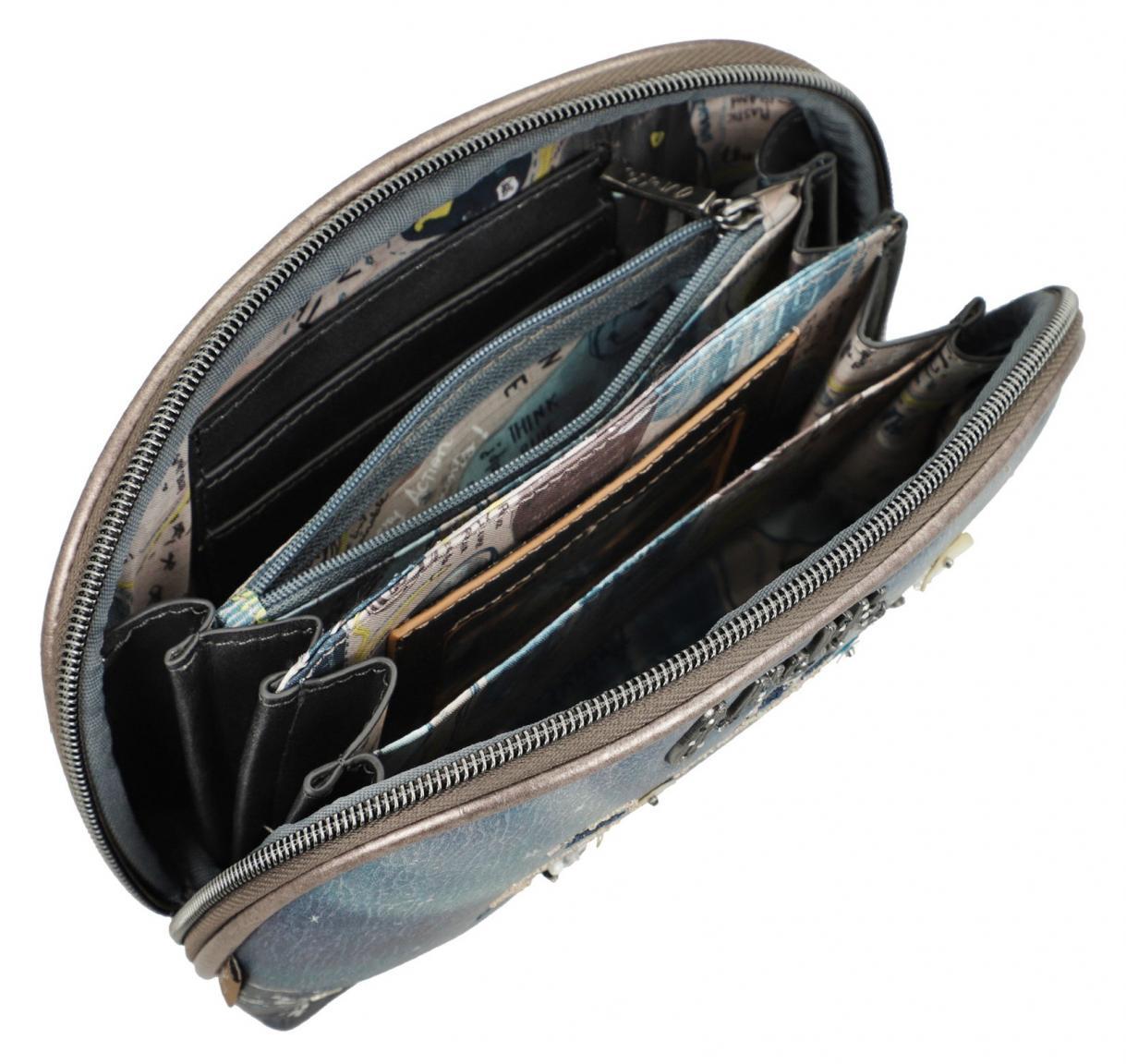 Anekke Iceland blau Taschenorganizer bestickt Clutch