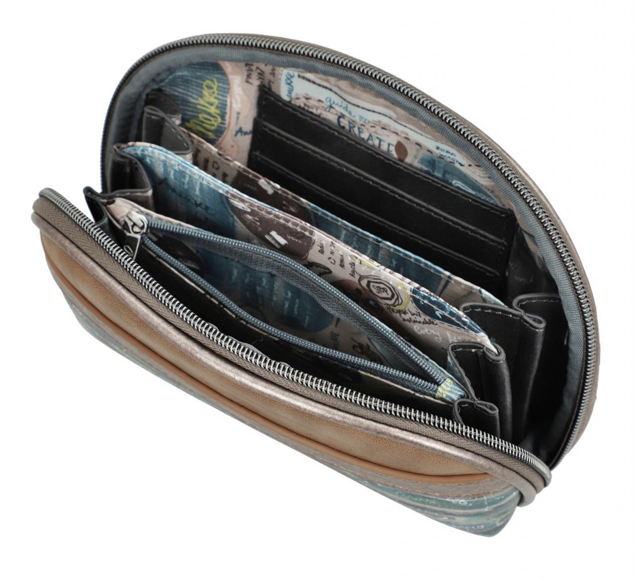 Anekke Iceland blau Taschenorganizer bestickt Clutch