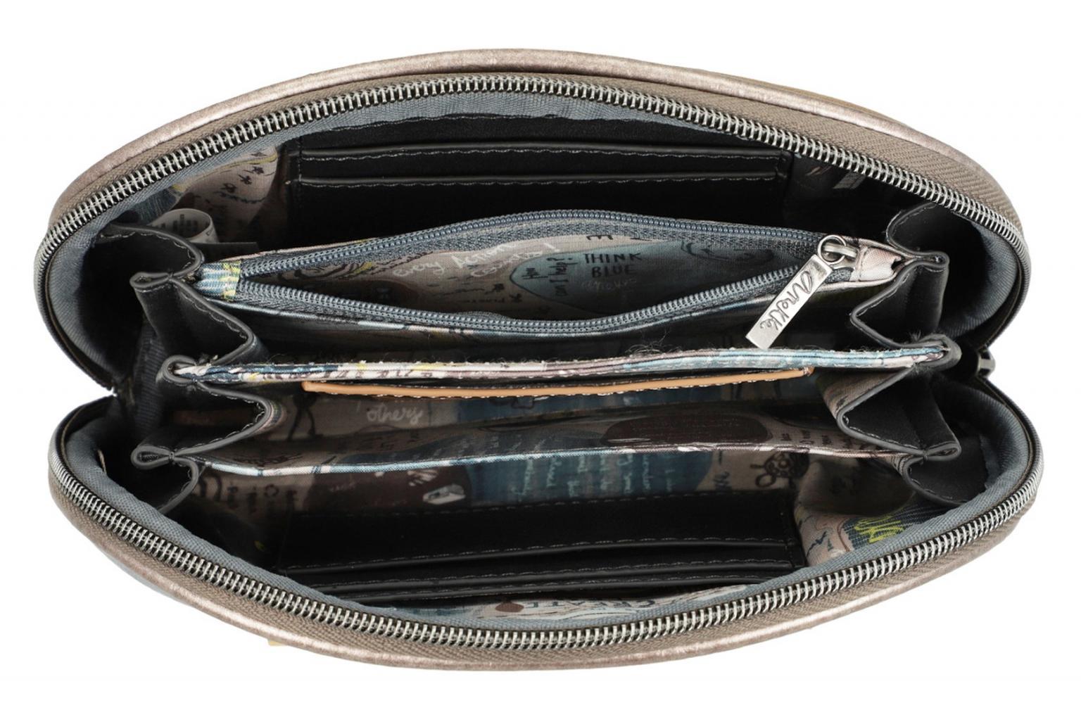 Anekke Iceland blau Taschenorganizer bestickt Clutch