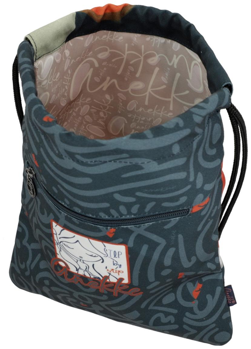 Anekke Jugendrucksack Drawstring Muse Eikon grau orange