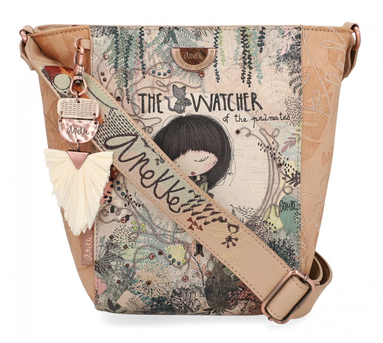 Anekke Jungle bestickte Bucket Bag Watcher Bastanhänger bunt