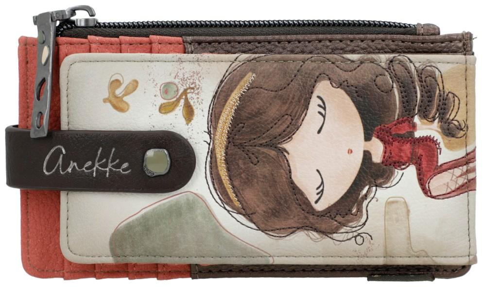 Anekke Kartenbörse Muse bestickt aufklappbar Print