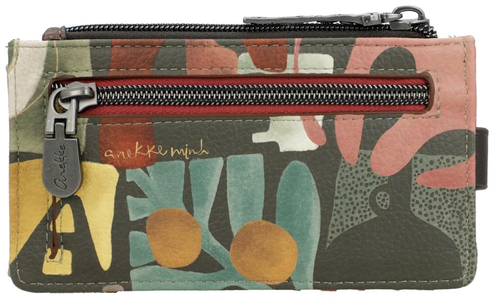 Anekke Kartenbörse Muse bestickt aufklappbar Print