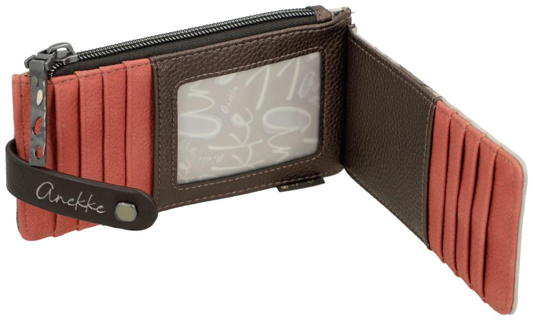 Anekke Kartenbörse Muse bestickt aufklappbar Print