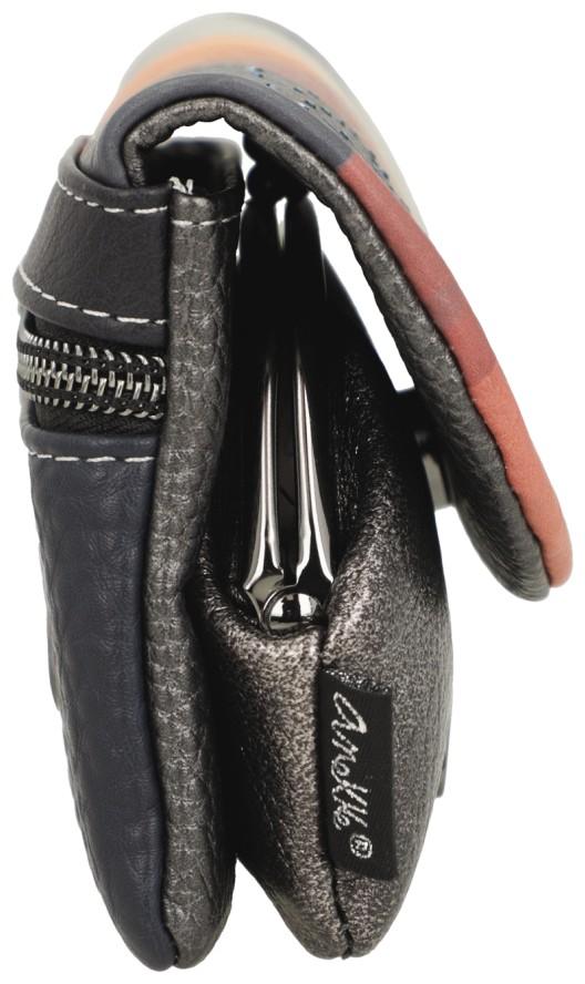 Anekke Kisslockbörse rot Glitzersteine Muse metallic Eikon Überschlag