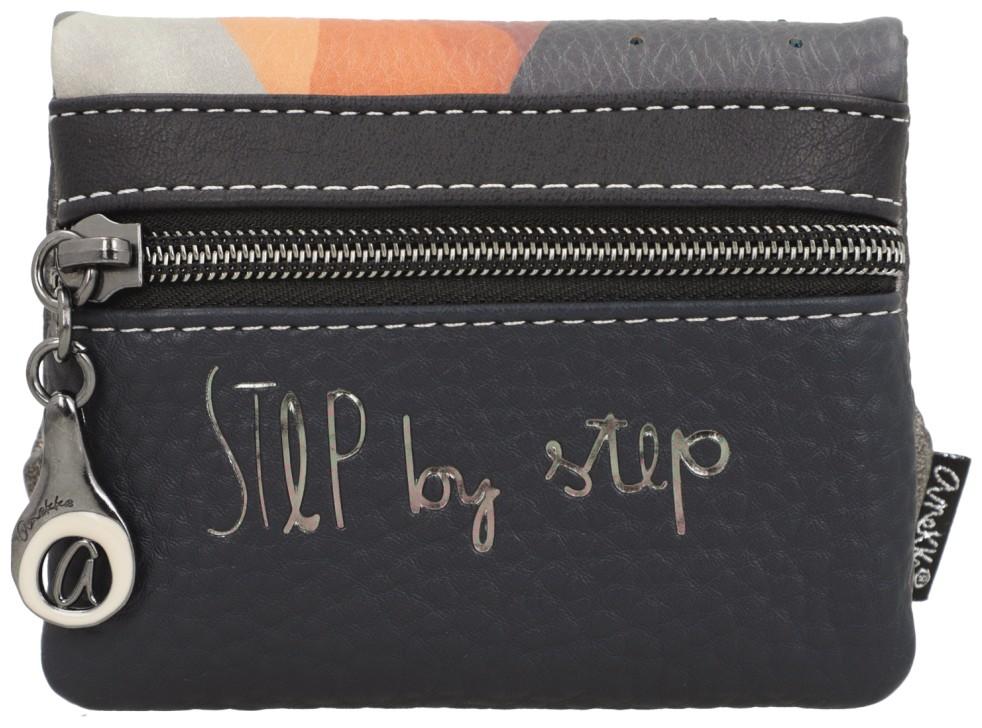 Anekke Kisslockbörse rot Glitzersteine Muse metallic Eikon Überschlag