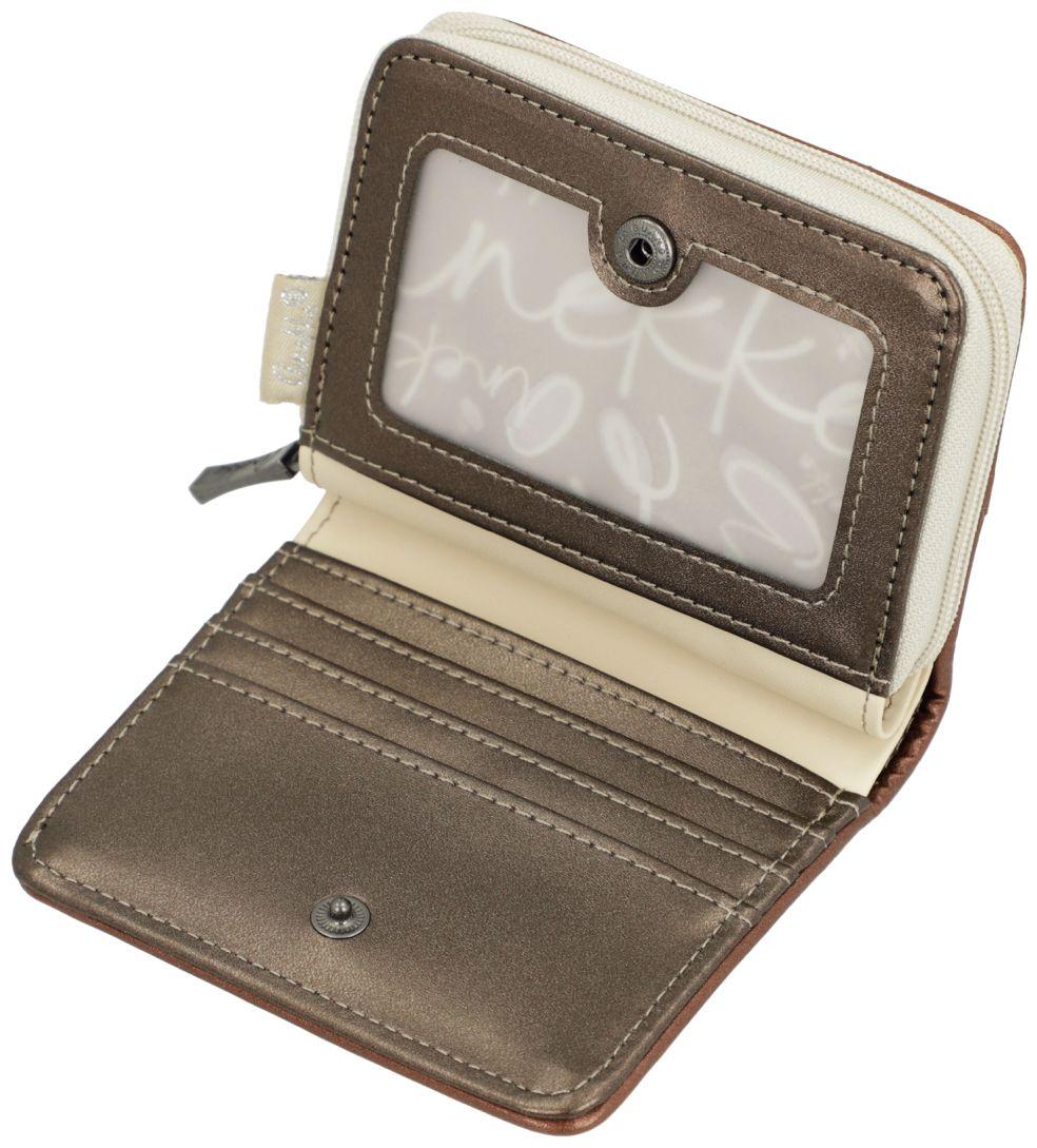 Anekke Klappbörse flexibel beige Sophia Muster Gaia RFID