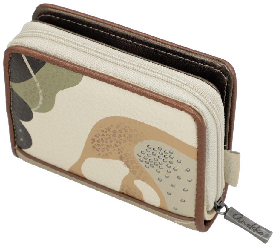 Anekke Klappbörse flexibel beige Sophia Muster Gaia RFID