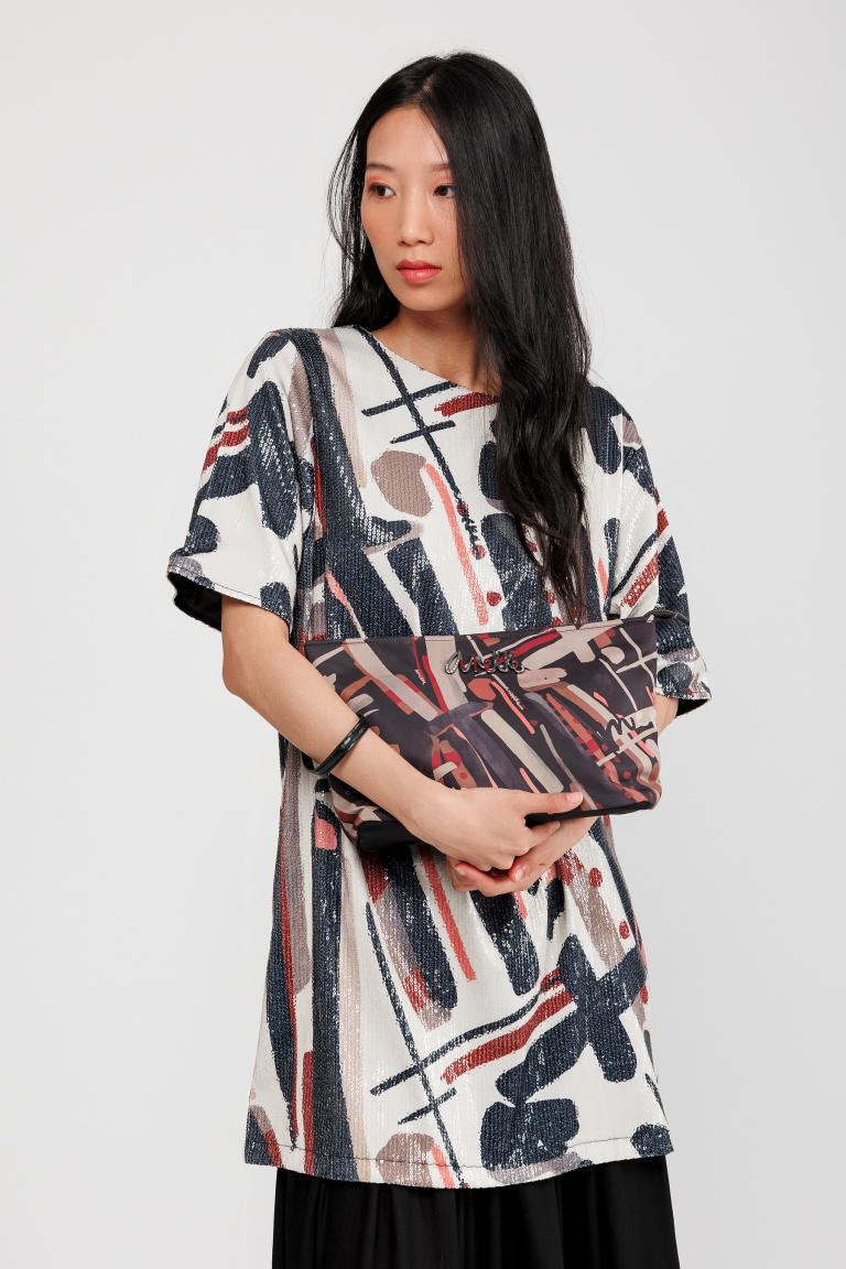 Anekke Kosmetikbeutel Mademoiselle Nylon bunt