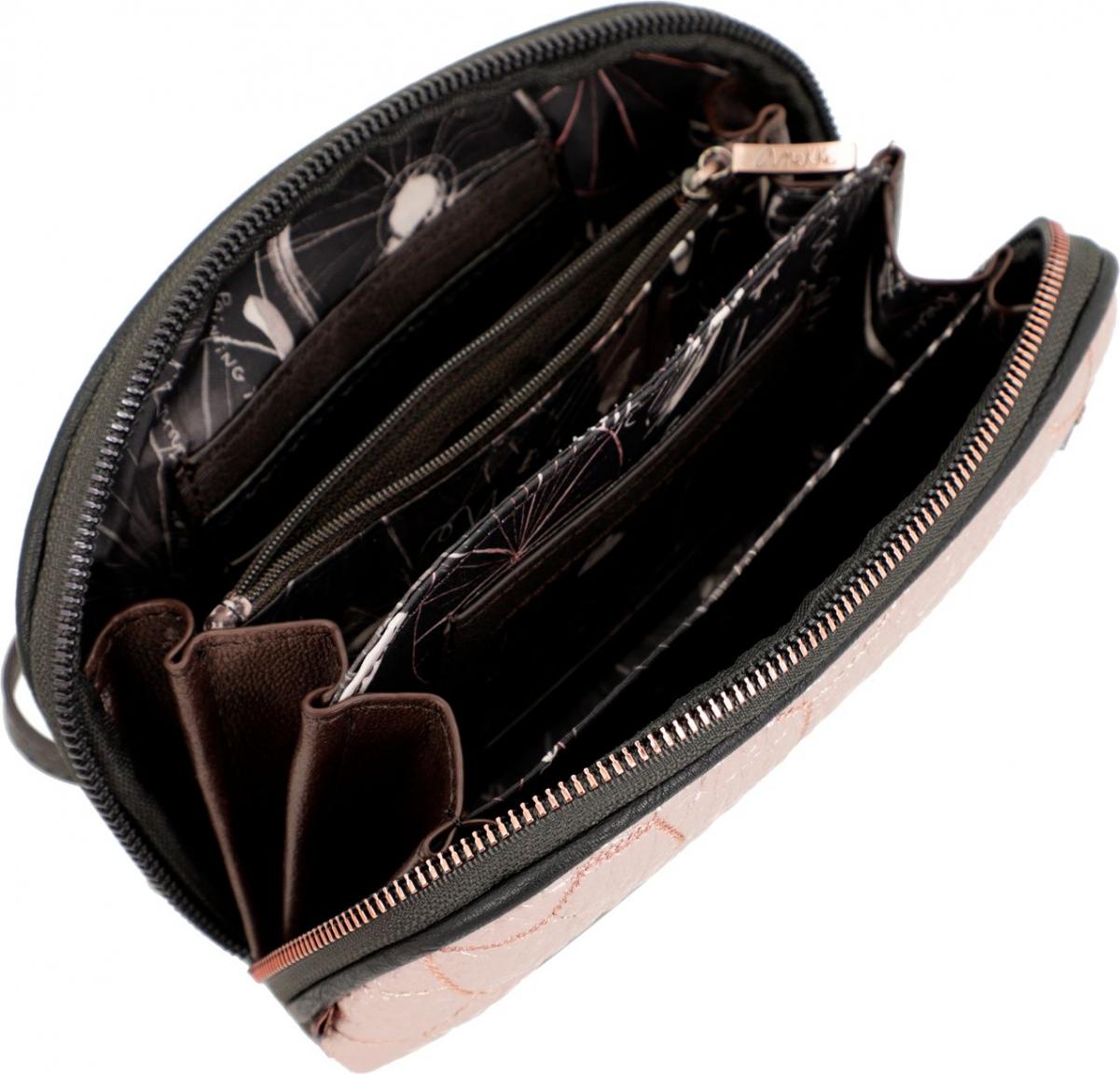 Anekke Kosmetiketui glänzend Shoen Padded Logo Handschlaufe