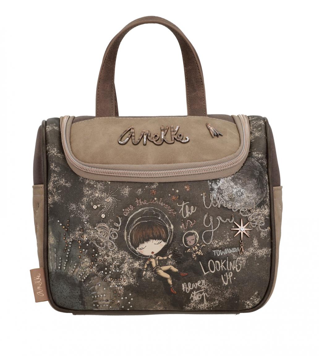 Anekke Kosmetiktasche Universe Space Stars & Planets Spiegel Haken