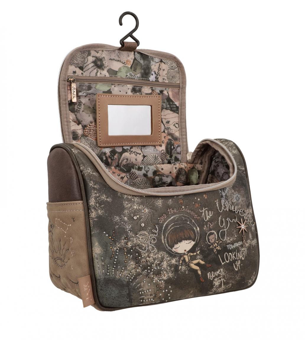 Anekke Kosmetiktasche Universe Space Stars & Planets Spiegel Haken