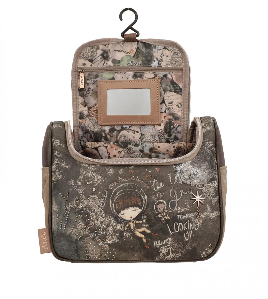 Anekke Kosmetiktasche Universe Space Stars & Planets Spiegel Haken