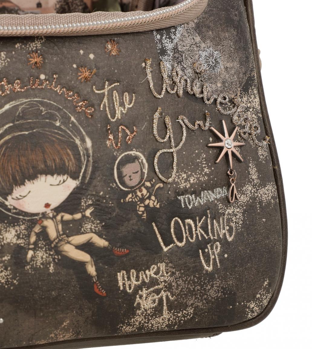 Anekke Kosmetiktasche Universe Space Stars & Planets Spiegel Haken