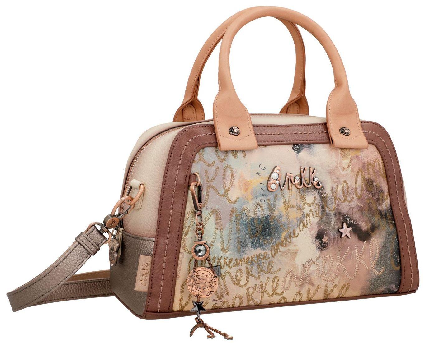 Anekke Kurzgrifftasche Bowling Bag Stars Hollywood beige