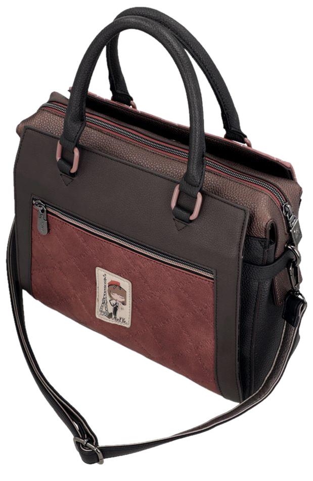 Anekke Kurzgrifftasche Mademoiselle Parisian Altrosa abgesteppt