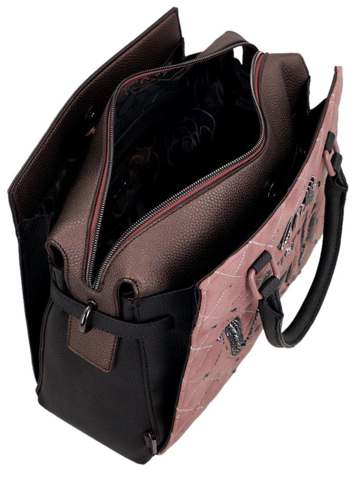 Anekke Kurzgrifftasche Mademoiselle Parisian Altrosa abgesteppt