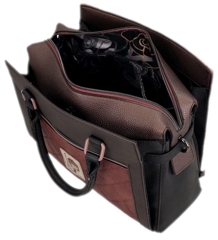 Anekke Kurzgrifftasche Mademoiselle Parisian Altrosa abgesteppt