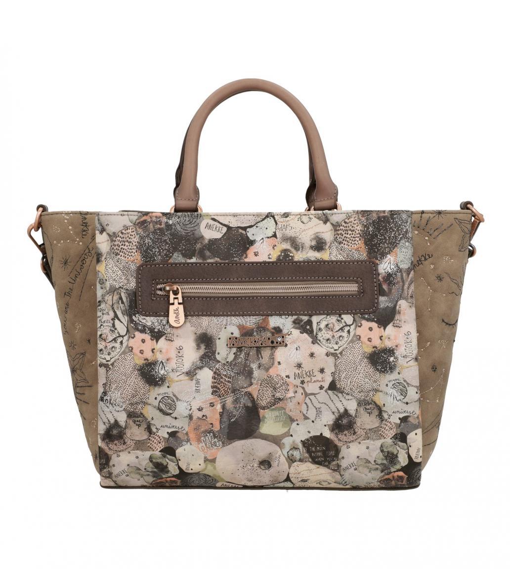 Anekke Kurzgrifftasche Space Stars Planets Universe Glitzer-Applikationen Anhänger