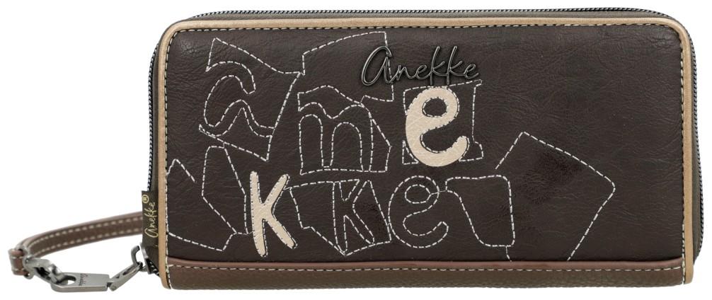 Anekke Longwallet Muse Bloom dunkelbraun Ziparound