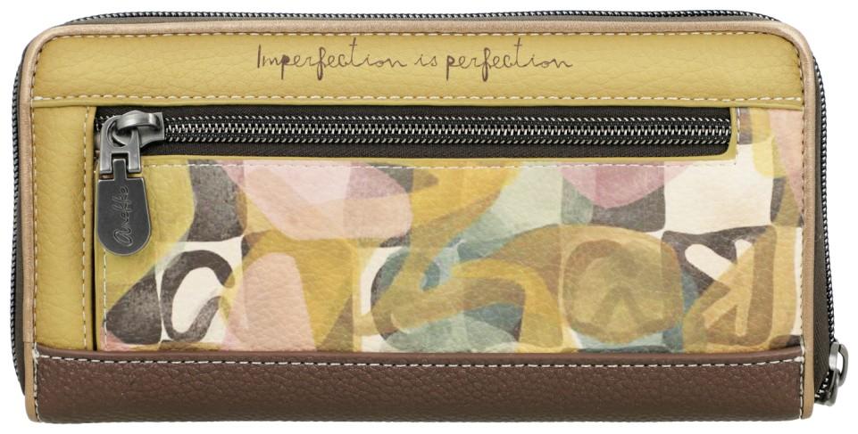 Anekke Longwallet Muse Bloom dunkelbraun Ziparound