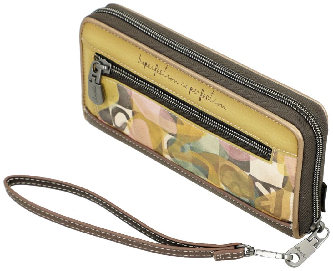 Anekke Longwallet Muse Bloom dunkelbraun Ziparound