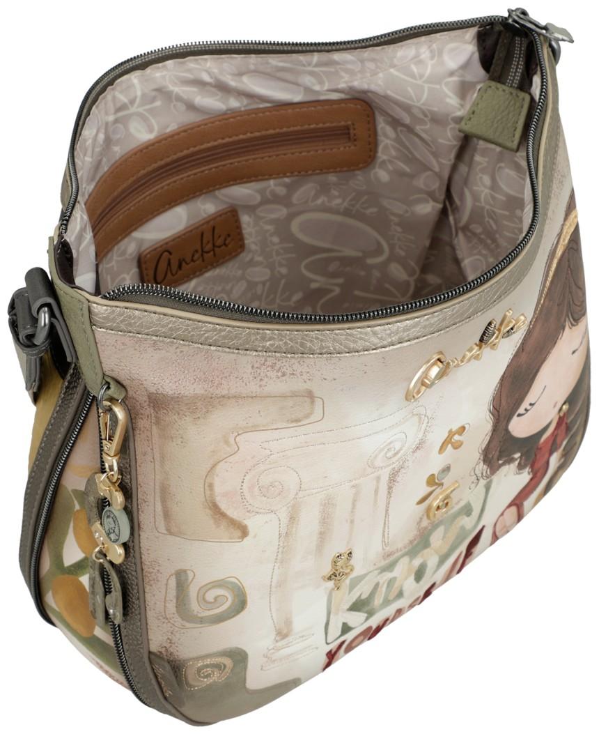 Anekke MUSE Damen Umhängetasche mit lieblichen Print Bunt