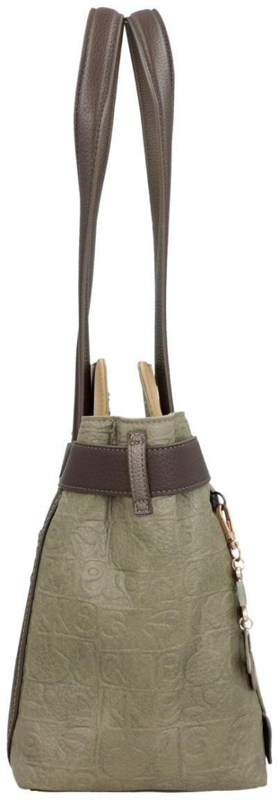 Anekke MUSE Henkeltasche mit Print Olivgrün Bunt